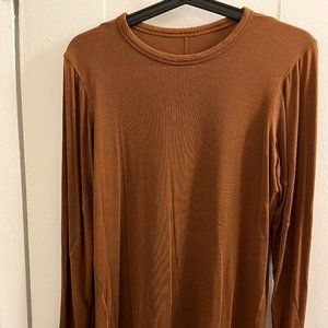 Lululemon ribbed longsleeve in brown